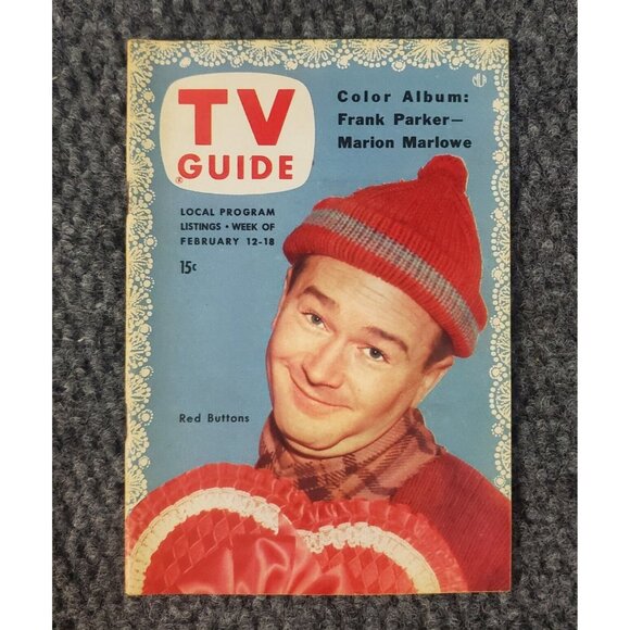 TV Guide February 1954 Red Buttons Balt Washington Lucille Ball Pittsburgh #1 - Picture 1 of 9